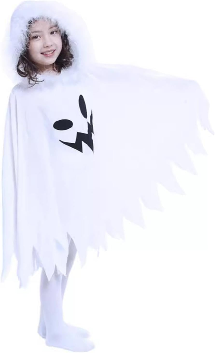 Kids Ghost Costume – Hooded Dress up Costume | Halloween Cloak, Role Playing Props for Halloween Trick-Or-Treating