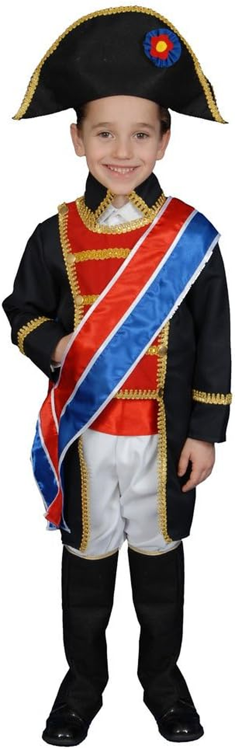 Dress up America Kids Historical Realistic Looking Napoleon Costume Set