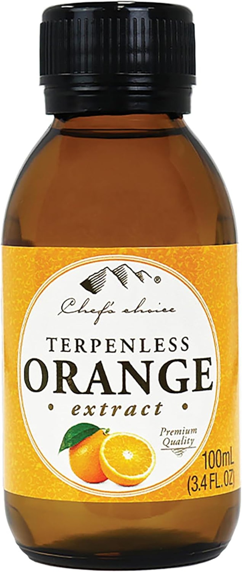 Chef’S Choice Terpeneless Orange Extract 100 Ml (Pack of 1), Multicolor