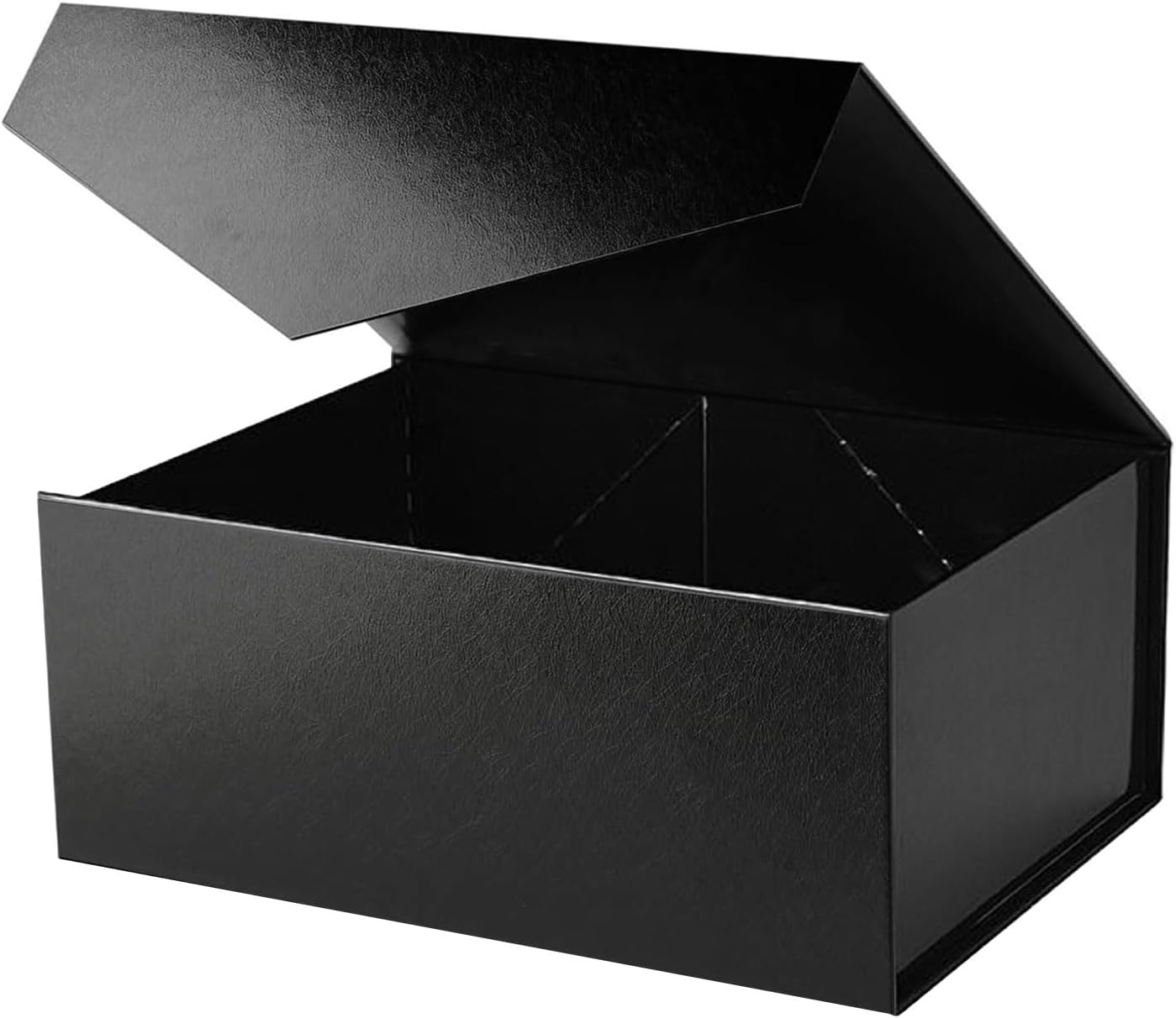 Gift Box with Lid, Collapsible Bridesmaid Proposal Box with Magnetic, Sturdy Storage Box for Birthdays, Weddings, Father’S Day, Christmas(Black,35 X 23 X 10,13.7 X 9 X 3.9 Inches)