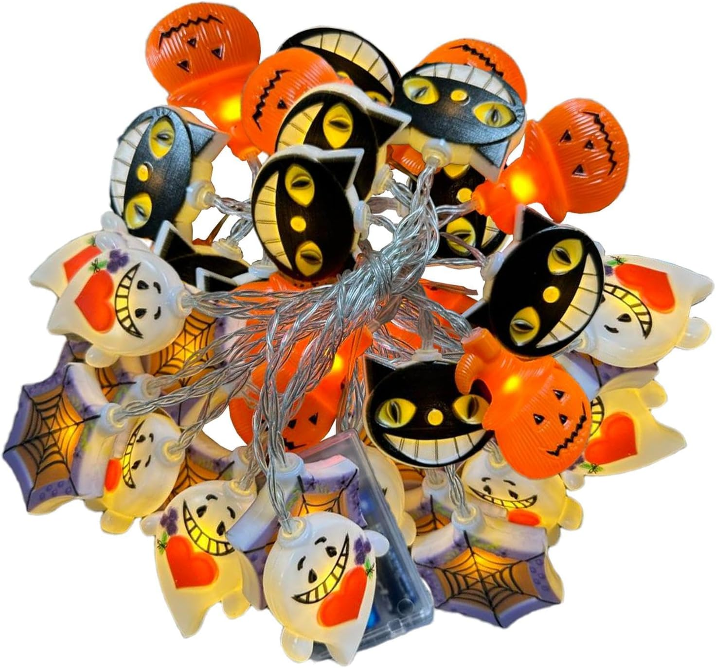 String Lights Halloween,Safe Halloween Outdoor Light – Battery Operated Halloween Lights, Safe String Lights for Halloween Indoor Outdoor Decorations