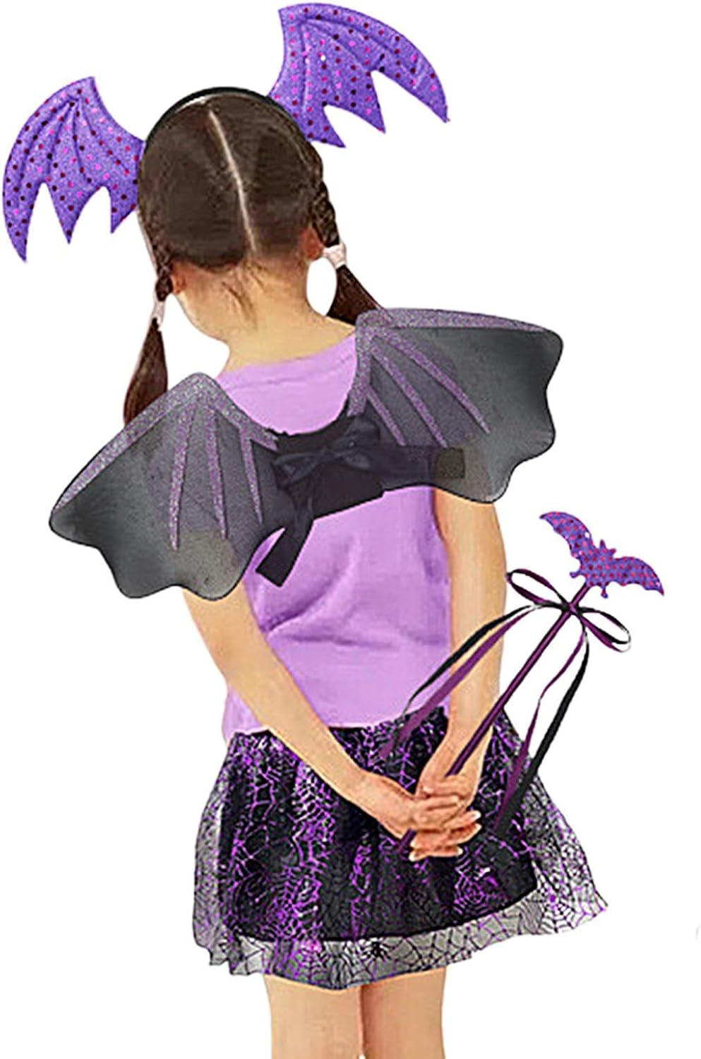 Bat Costume Toddler – Halloween Costume Set – Halloween Costume Dress Up, Cosplay Suit Costume Set for Girls, Costume Tutu Dress