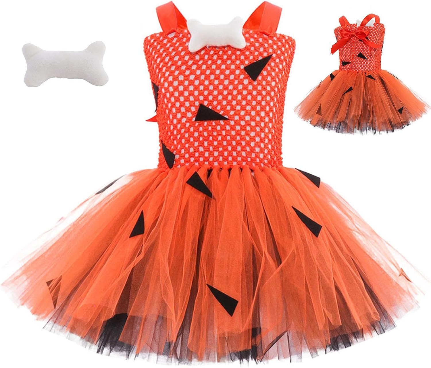 Halloween Tutu Dress for Girls, Princess Birthday Party Dresses Ruffle Tulle Dress-Up Costume, Princess Birthday Party Dresses with Headband Halloween Carnival Fancy Party for 3-8 Years Old Girl