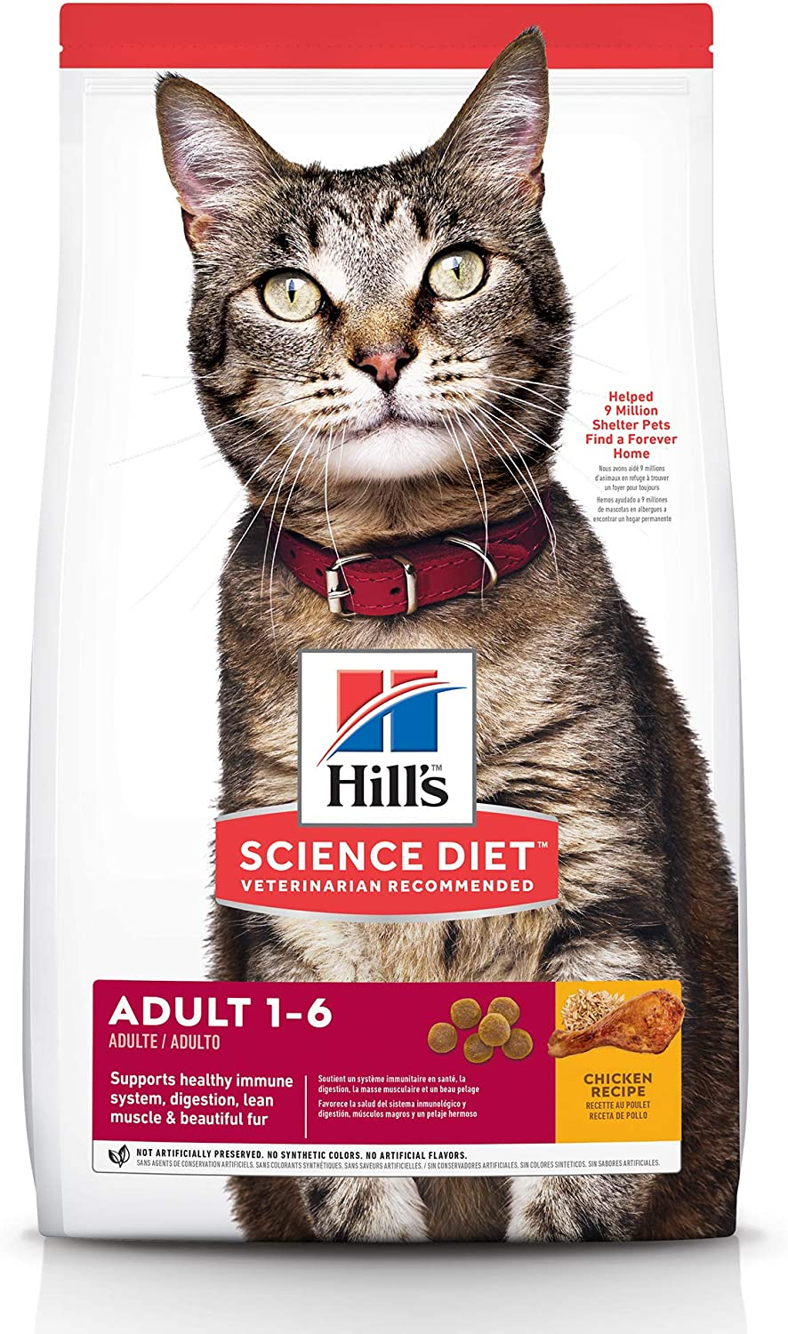 Hill’S Science Diet Adult, Chicken Recipe, Dry Cat Food, 4Kg Bag