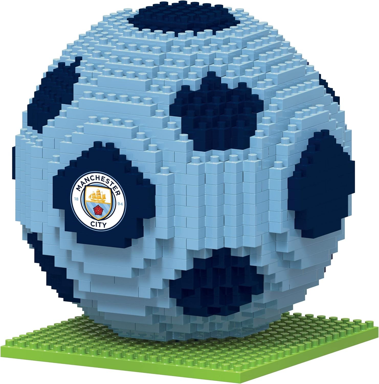 BRXLZ Manchester City FC Football Premier League Championship Logo Team Building Set 3D Construction Toy