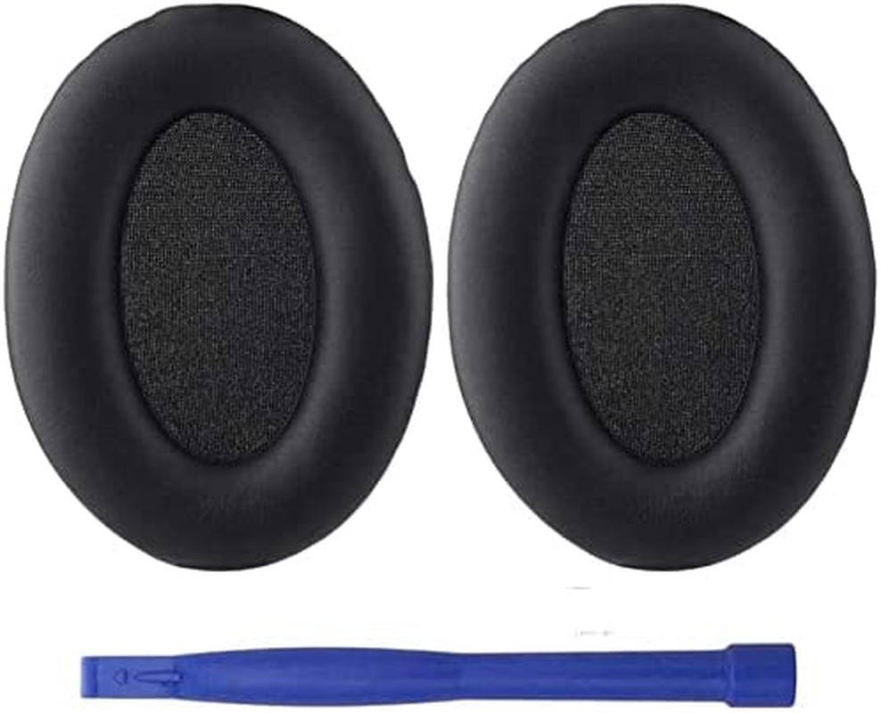 Adhiper WH-1000XM3 Ear Pads, Compatible with Sony WH-1000XM3 Over-Ear Headphones, Headset Ear Pads Spare Parts, Memory Foam Protein Leather Ear Pads, Ear Cushions, Repair Parts (Black)