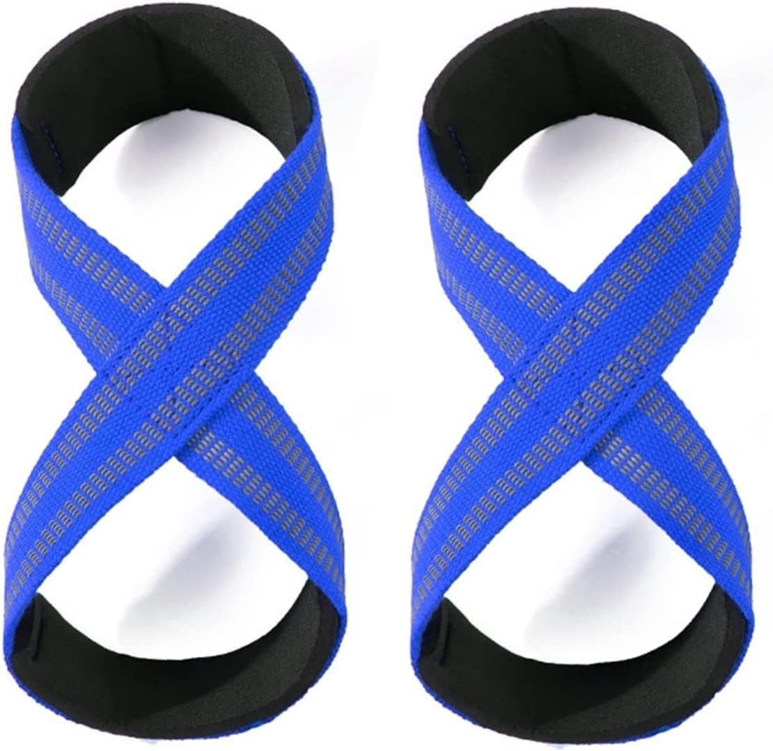 MOPHOEXII Figure 8 Straps for Deadlift-Weight Lifting Straps，Shrugs, and Weightlifting，Strongman & Cross Training Strong Weightlifting Wrist Straps for Men, Women