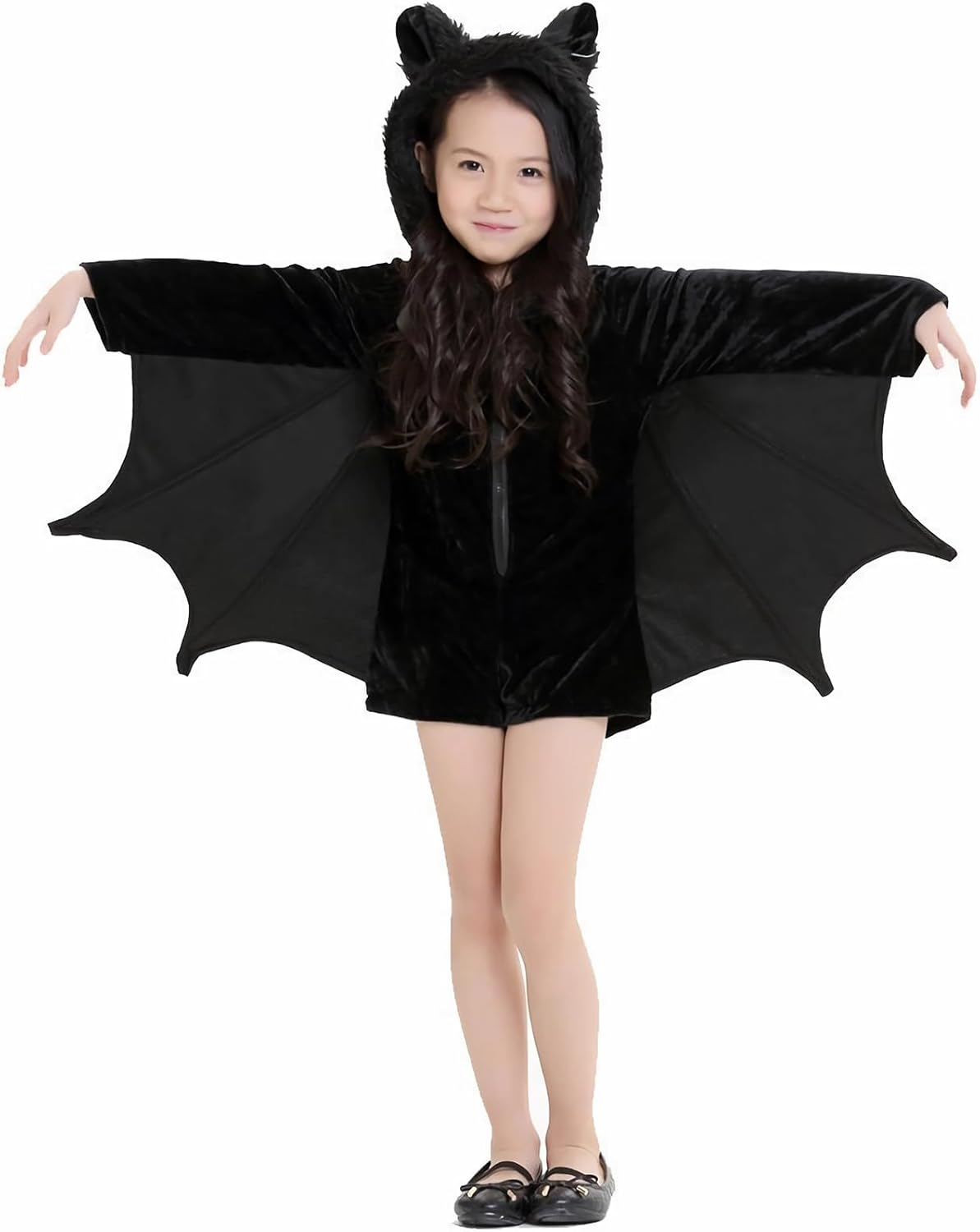 Gorkonpy Bat Costume for Kids Girls Halloween Party Dress up Costume