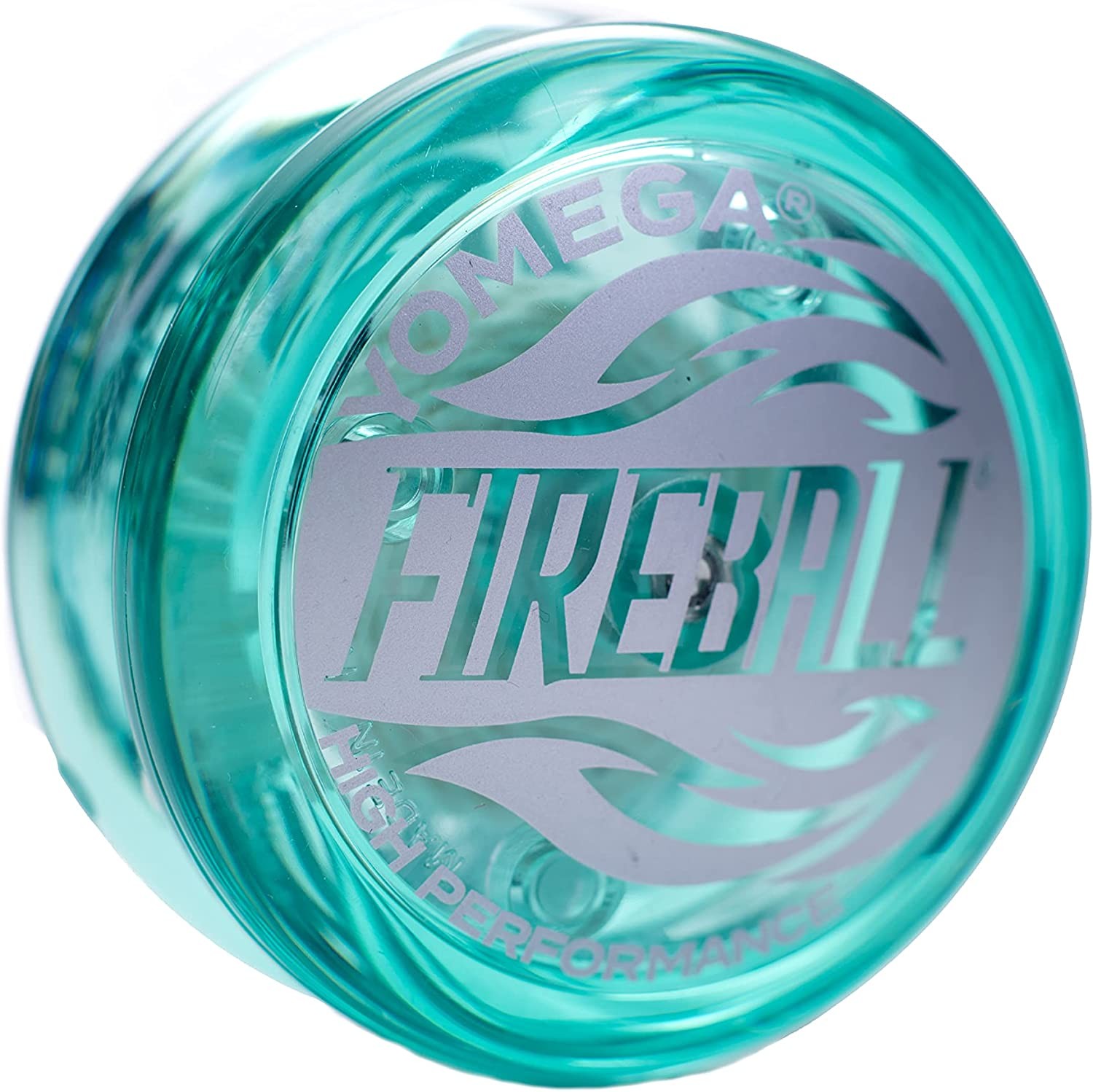 Yomega Fireball Yoyo -HIGH Performance Responsive Transaxle Yoyo, Great for String Tricks for Advance Players to Perform like Pros + Extra 2 Yo Yo Strings & 3 Month Warranty (Teal Green)