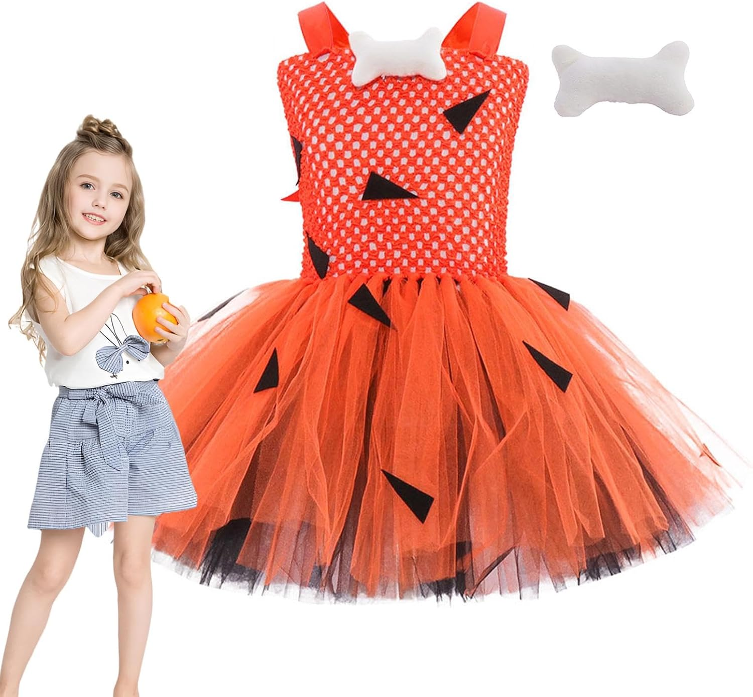 Toddler Halloween Dress | Ruffle Tulle Dress-Up Halloween Tulle Dress Ball Gown Dress | Lace Halloween Toddler Tutu Dress with Headband Girls Tutu Dress for 3-8 Years Old Girl Toddler Kid