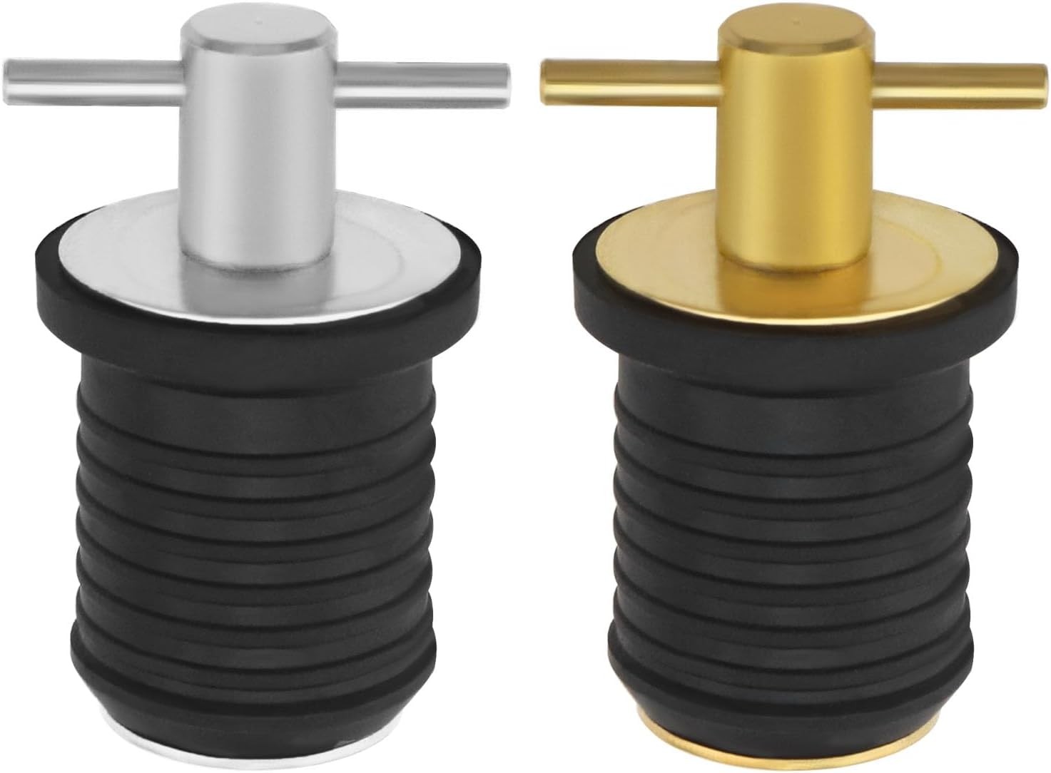 SING F LTD Marine T-Handle Drain Plug Twist-Turn Drain Plug Boat Compression Plug Rubber Plug for 25Mm Hole Boat Marine Accessories