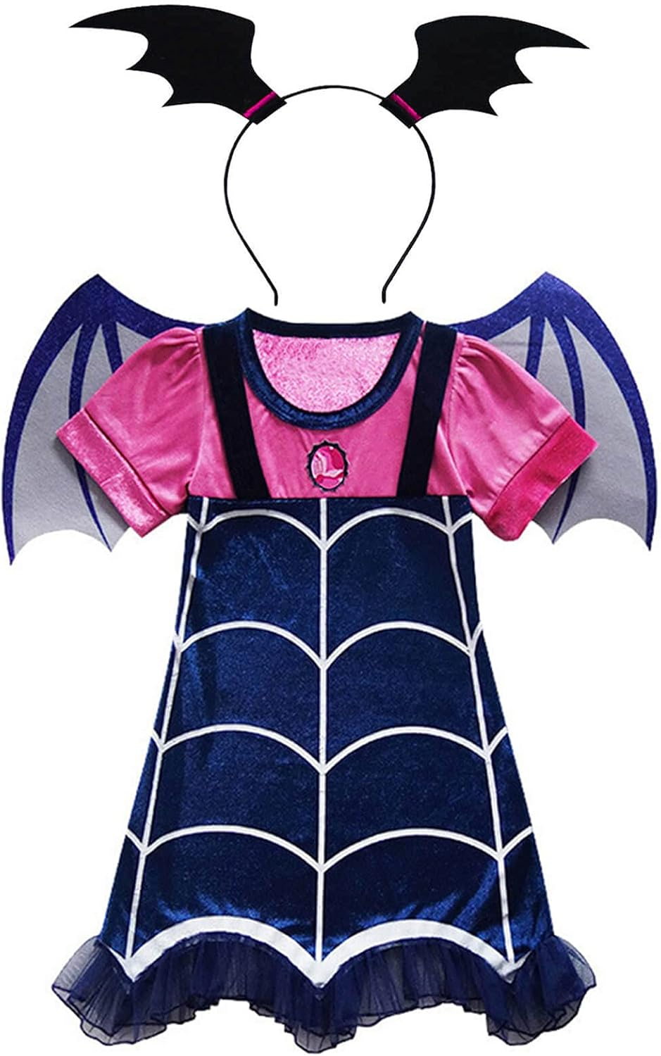 GJDAMFD Vampirina Costume Dress up Clothes with Headband for Little Girls Halloween Party