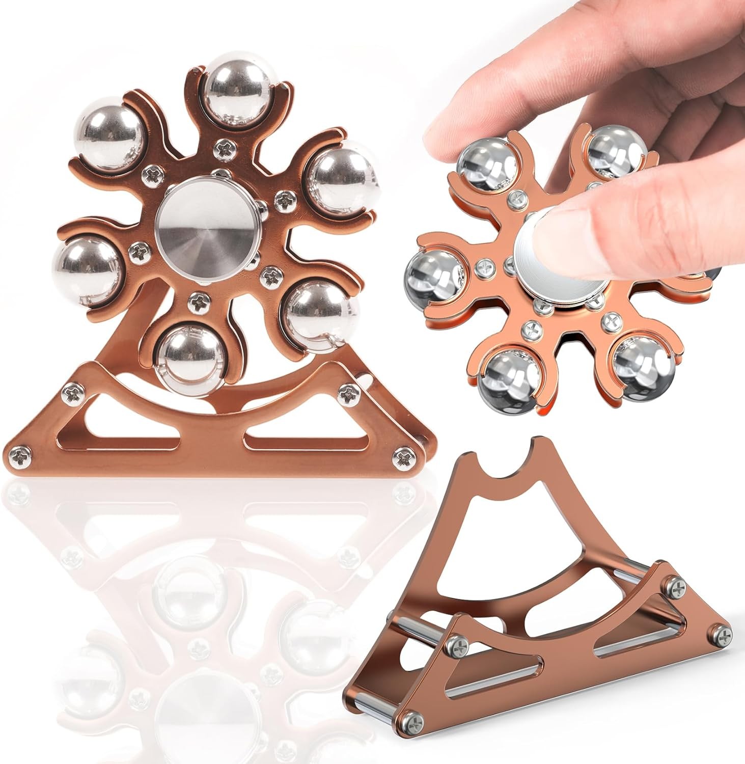 Fidget Toys for Desk Ferris-Wheel Spinner: Metal Kinetic-Spinner 4Mins, Cool-Gadgets for Kid Children Teen Adult Edc-Toy, ADHD Tools Cool Stuff Stress Relief for Office Christmas