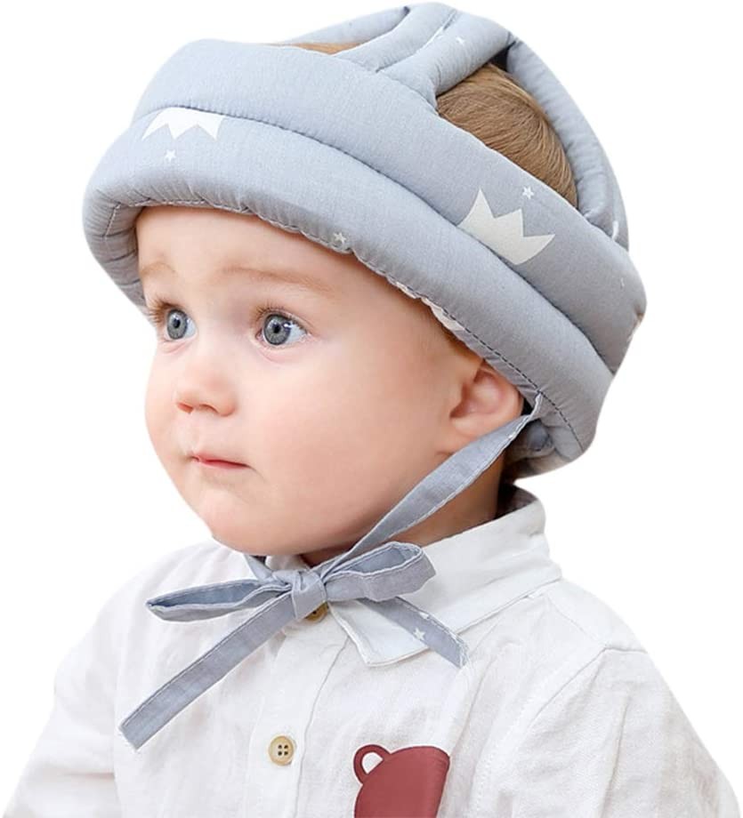 Cute Baby Safety Helmet Toddler Head Protection Adjustable Baby Bumper Hat Head Cushion Helmet Bumper Bonnet