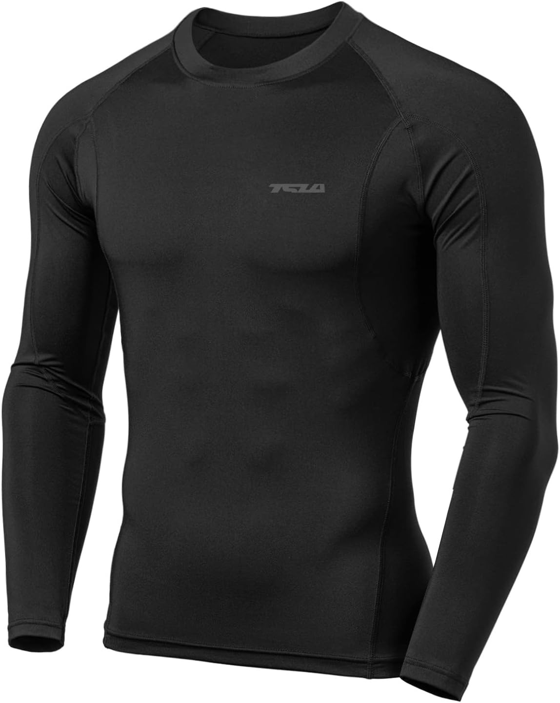 TSLA Men’S Cool Dry Fit Long Sleeve Compression Shirts, Athletic Workout Shirt, Active Sports Base Layer T-Shirt