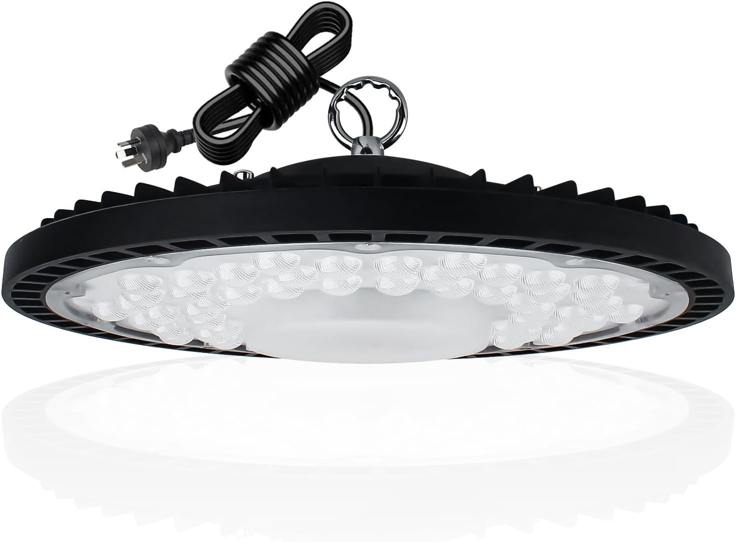 UFO LED High Bay Light 200W, 6500K Led Shop Light 200Cm Cable with Plug,Led Light for Warehouse Garage Workshop Barn Factory