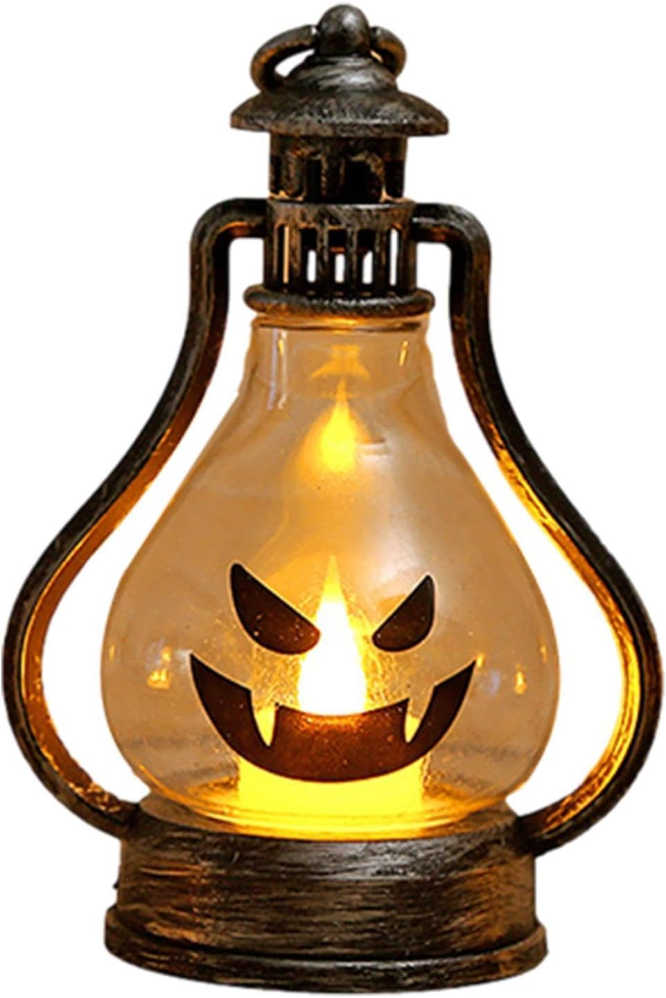 Gwtdtoad Light up Pumpkin Decor, Handheld Halloween Porch Decorations, Light up Lantern Pumpkins with Different Emoticons, Flameless Indoor Halloween Decorations Cute for Halloween,