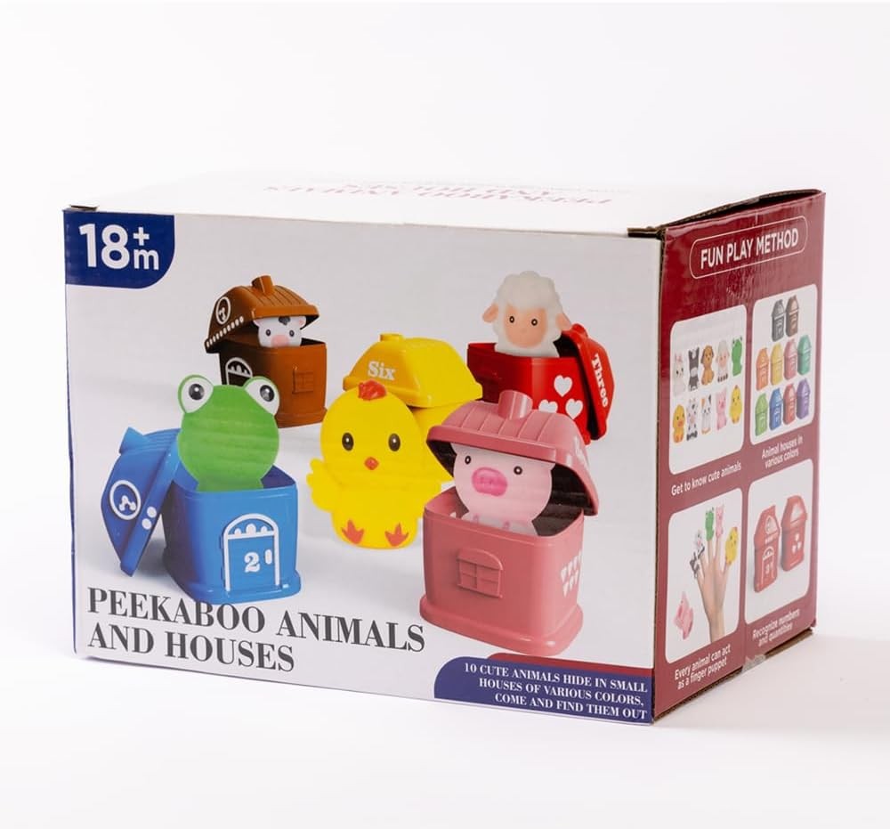 Montessori Farm Animal Learning Toys for 1-3 Year Olds, Educational Gift for Toddlers – Counting, Matching & Sorting Fine Motor Games for Christmas, Birthday, Easter – Boys & Girls Aged 12-36 Months