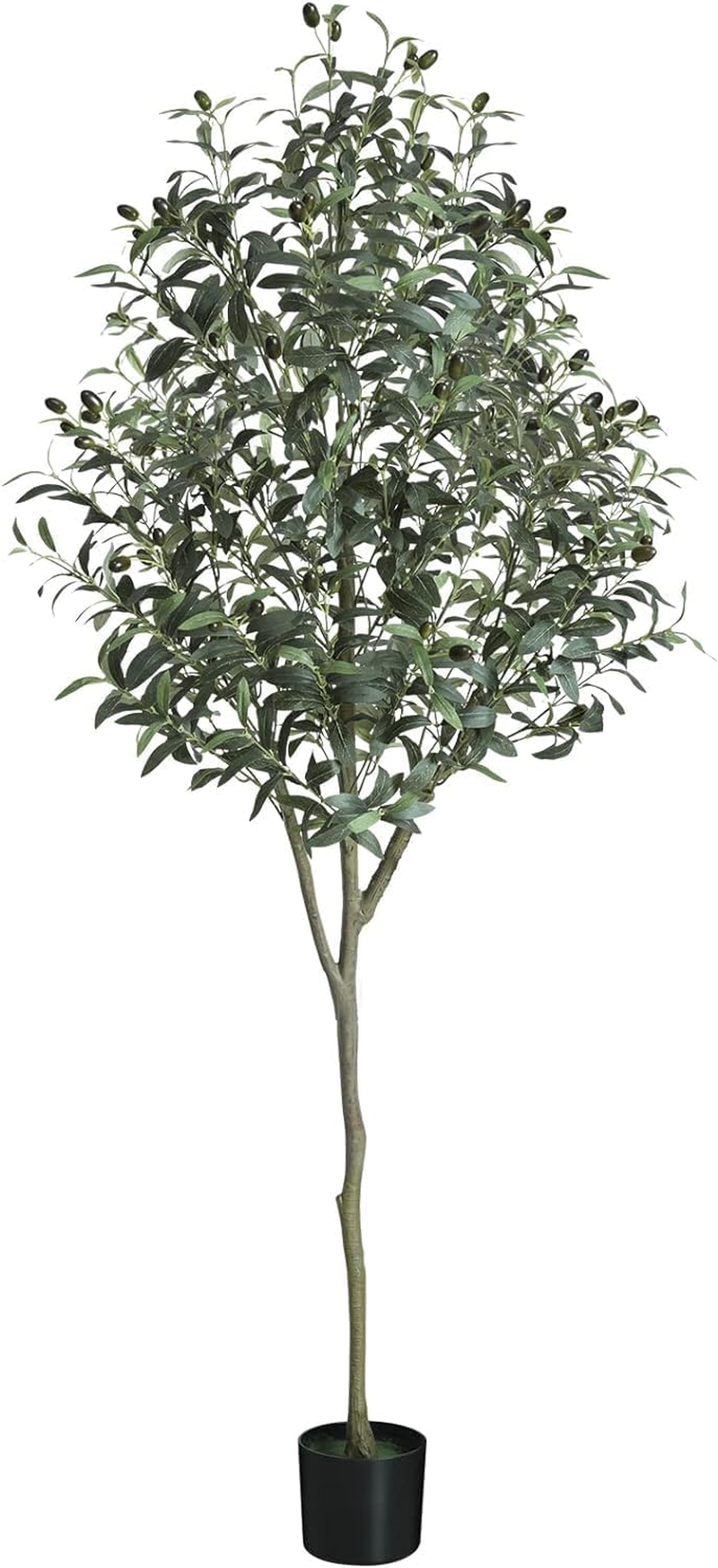 6.01FT Artificial Olive Tree, LOVEWEE Fake Olive Silk Tree Large Faux Plants Indoor Tall Olive Branch and Fruits with Potted for Home Office Living Room Decor