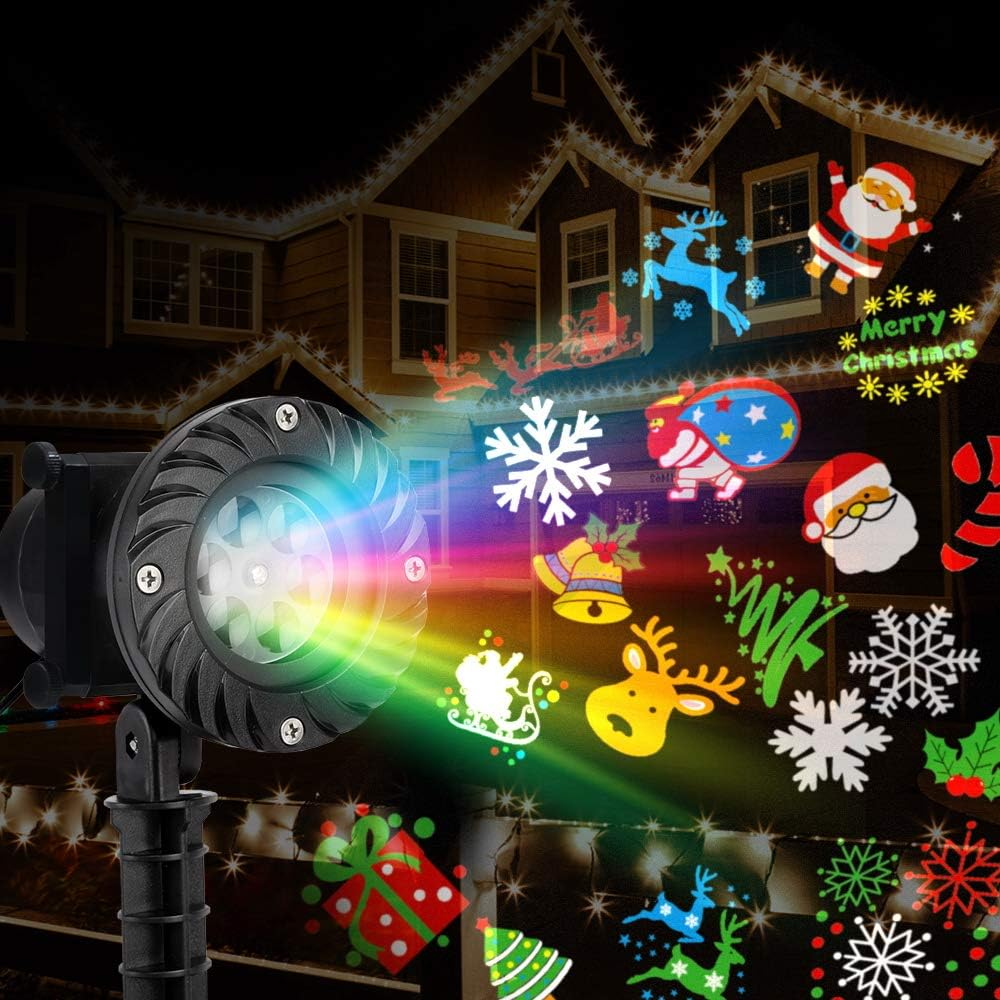 Jingle Jollys Christmas Projector Laser Lights Moving Landscape Light Lamp