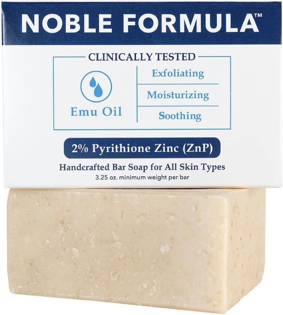 Noble Formula 2% Pyrithione Zinc (Znp) Original Emu Bar Soap, 3.25 Oz