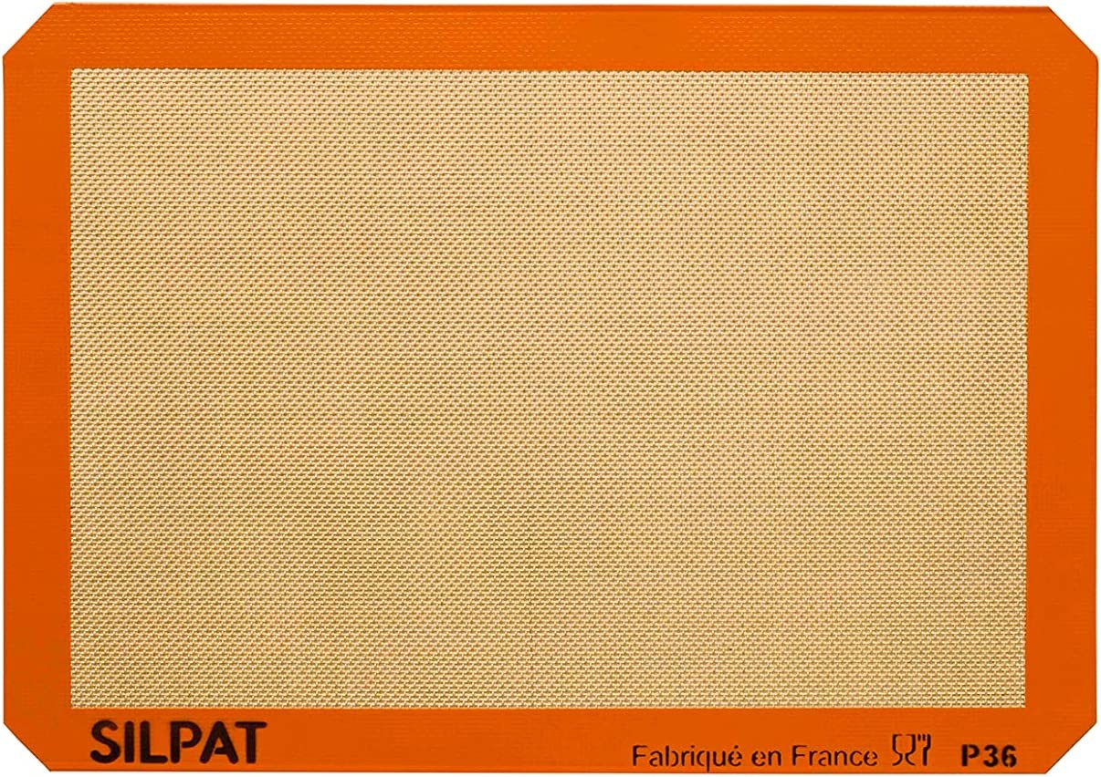 Silpat AE420295-07 Premium Non-Stick Silicone Baking Mat 11-5/8″” X 16-1/2″”, Orange