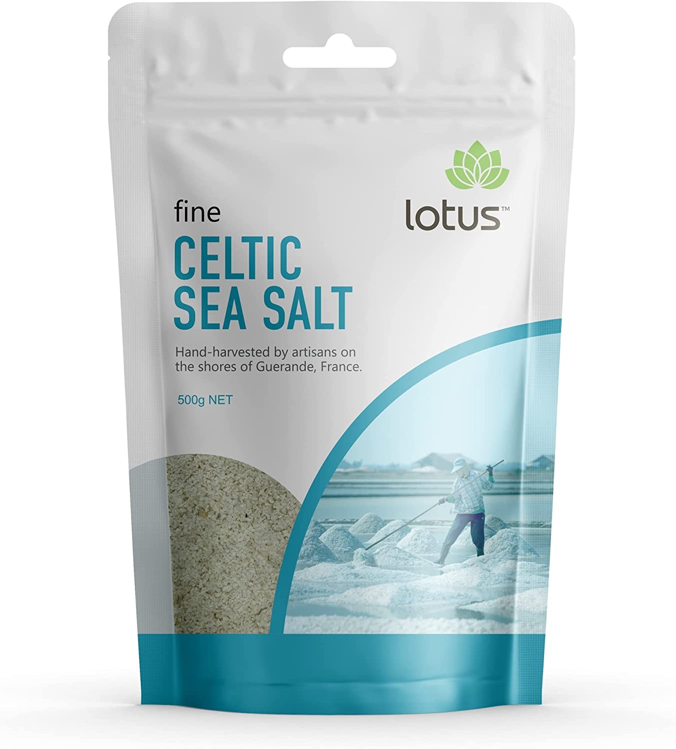 Lotus Celtic Fine Sea Salt, 500 G