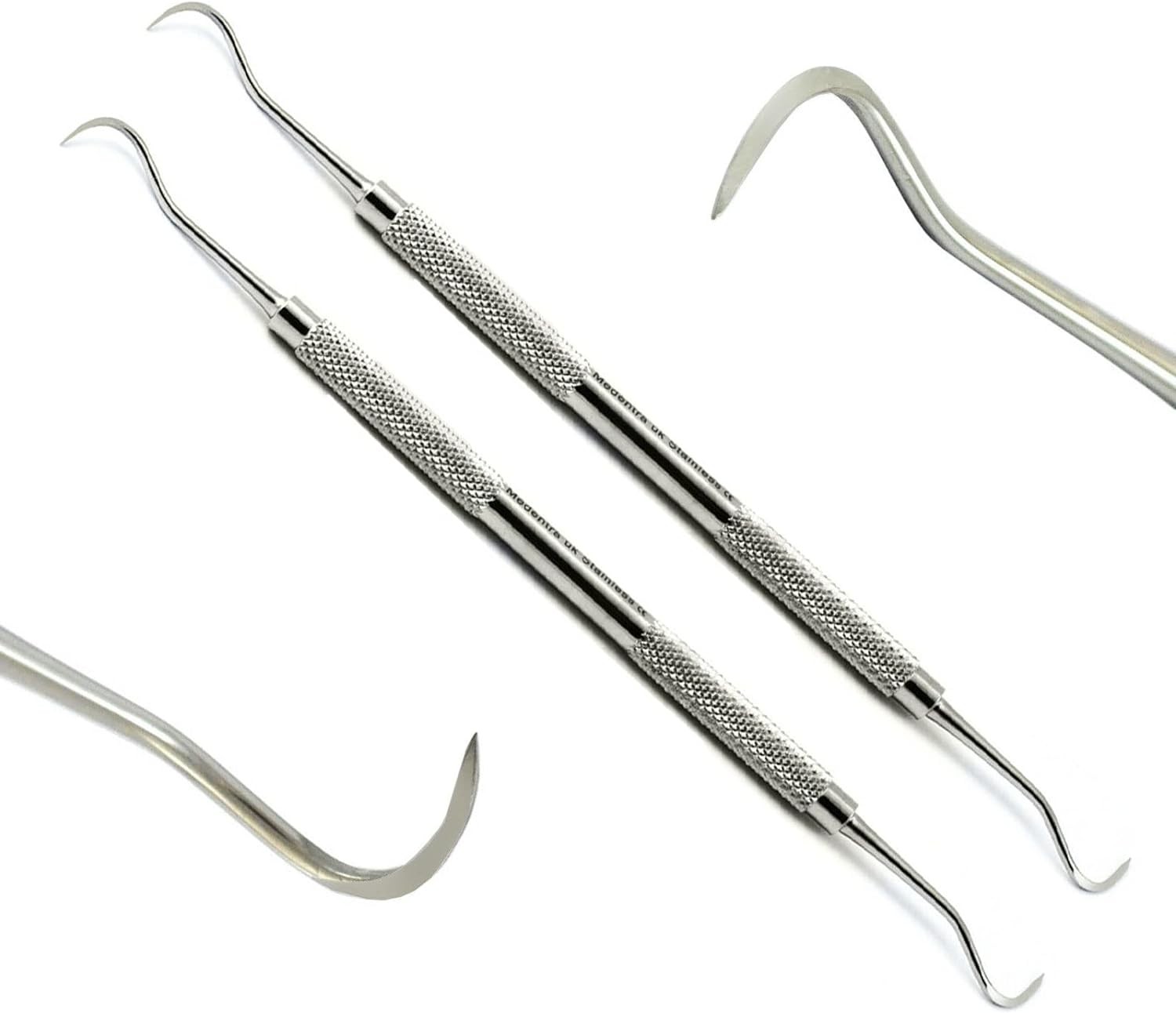 Dental Instruments Universal Sickle Scaler – Double Ended Tartar Remover – by DMX INTL (Pack of 2)