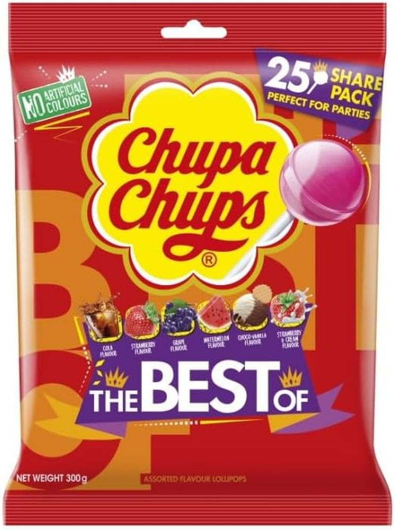 Chupa Chups Best of Lollipops, 25 Count