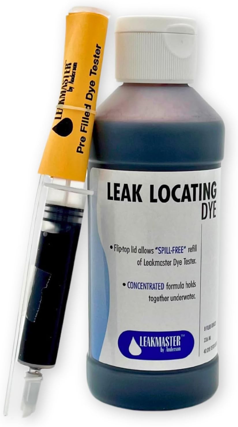 Leakmaster BLUEDYE8OZ Pool DYE Leak Detection, Blue