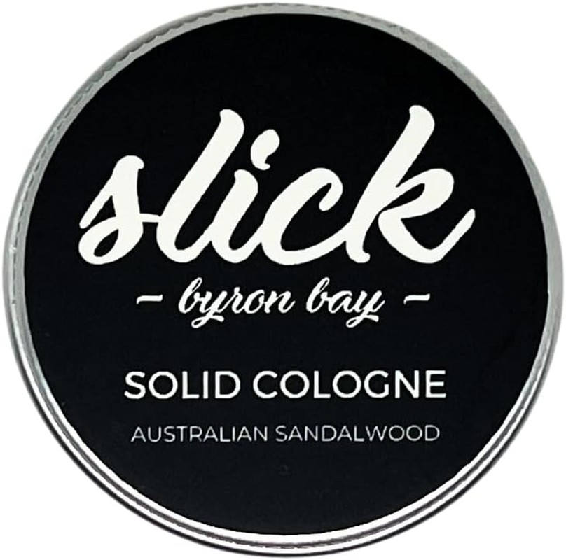 Solid Cologne 15Ml – ALL NATURAL and ORGANIC – Sustainable & Moisturing Cologne for Men and Women in Plastic-Free Recyclable Container Feat. Organic Beexwax, Organic Shea Butter, Jojoba Oil, Vitamin E & Australian Essential Oils – Made by Hand in Byron Bay (Australian Sandalwood)