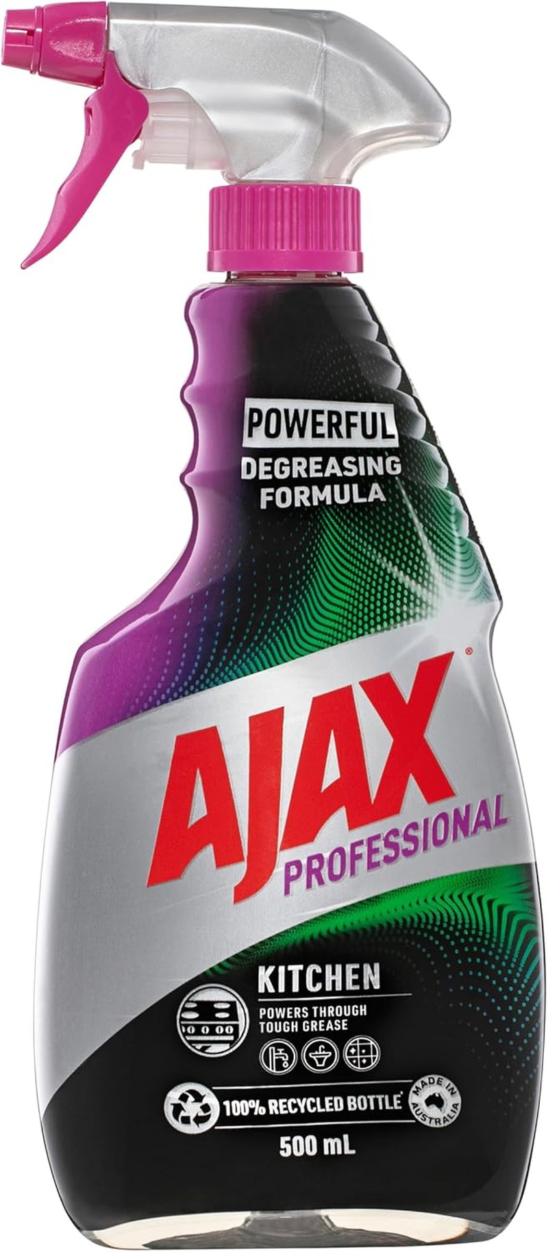 Ajax Professional Kitchen Power Degreaser Cleaner, 500Ml, Trigger Surface Spray