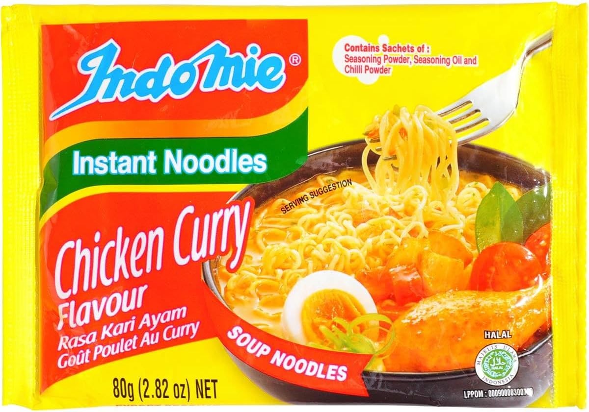 Indomie Chicken Curry Flavour Instant Noodles, Chicken Curry, 80 G