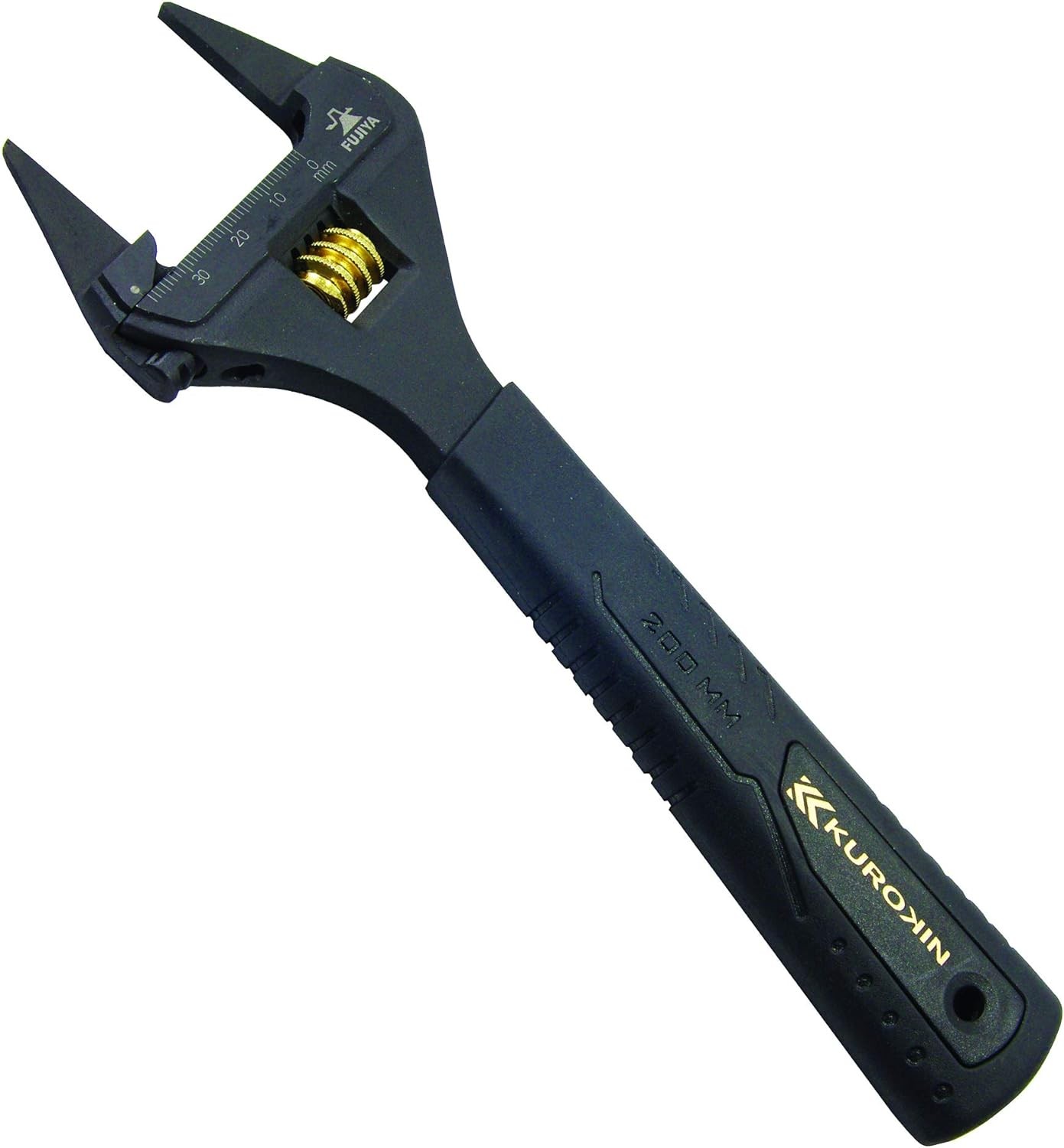 Fujiya FLT-38-BG Thin Tip Monkey Wrench, Black Gold, with Grip, Maximum Opening: 1.5 Inches (38 Mm)