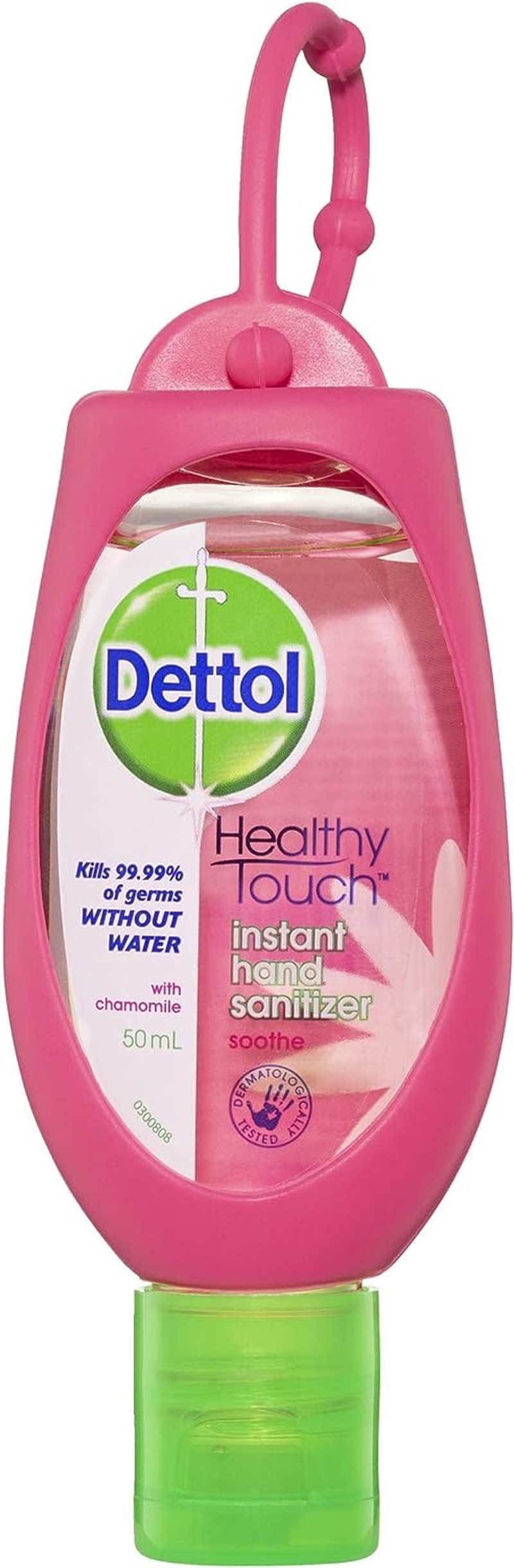 Dettol Healthy Touch Instant Hand Sanitiser Soothe with Chamomile Pink Clip, 50 Milliliters