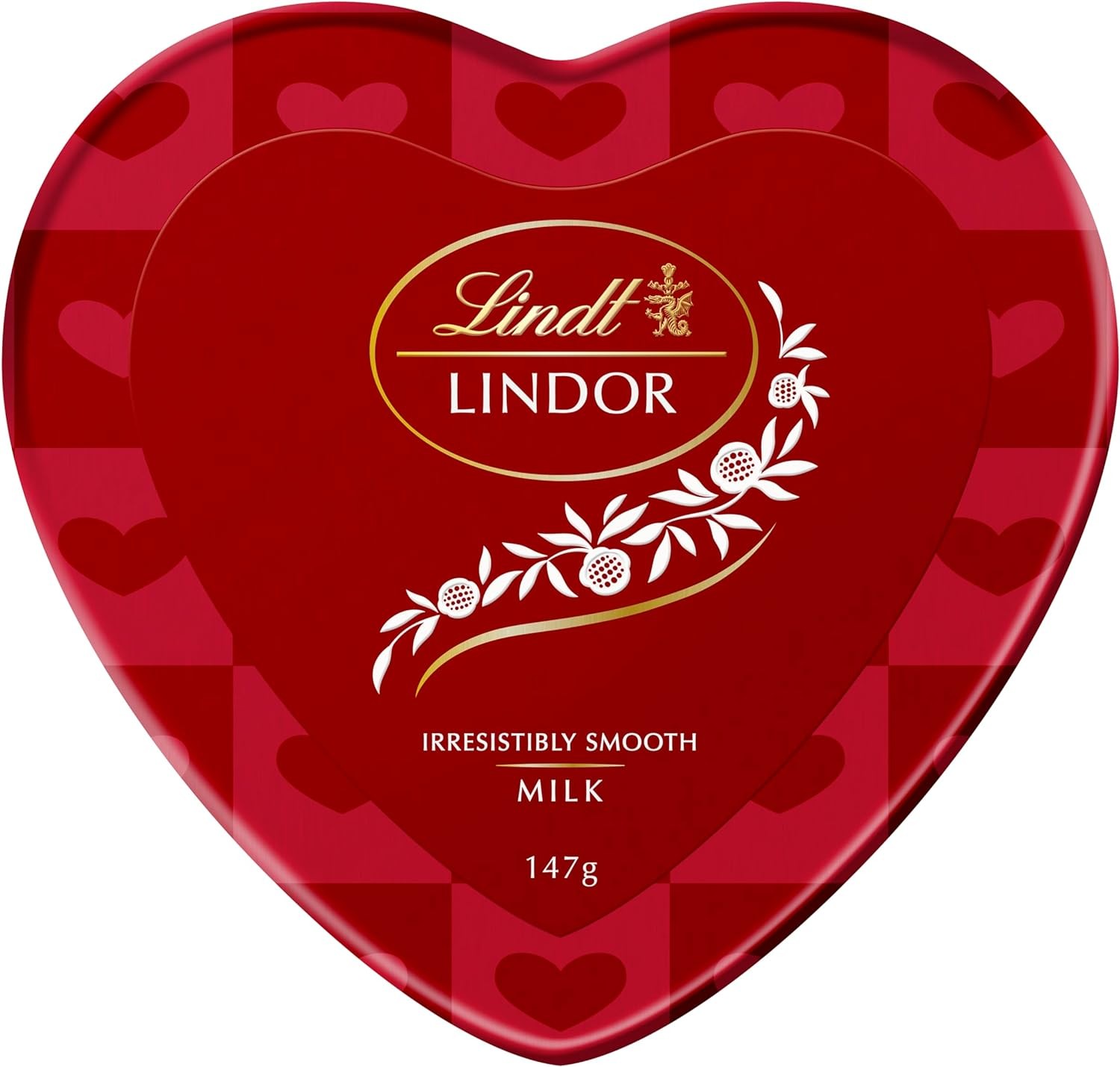 Lindt Lindor Heart Tin Milk Chocolate 147G