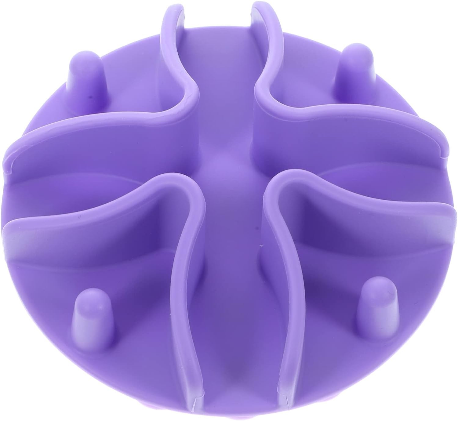 Ipetboom Pet Slow Feeder Insert Slow Feeder Dog Bowls Insert Silicone Slow Eating Puppy Food Bowl Insert Dog Food Bowls Slow Feeder Eating Dog Bowl for Dogs Violet Dog Slow Feeder Insert