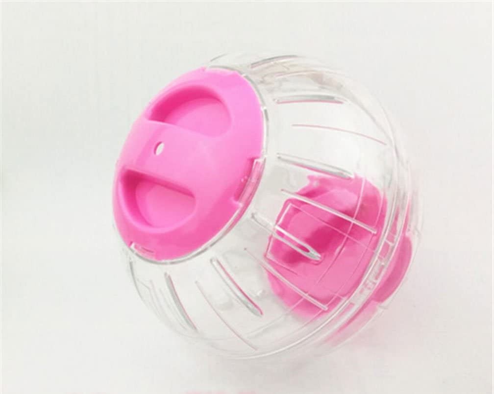 Small Animal Exercise Wheel Run around Exercise Rolling Balls for Dwarf Hamsters (5.9 Inch, Pink)