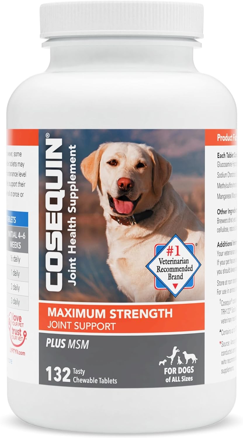 Nutramax Cosequin DS plus with MSM Chewable Tablets, 132 Count