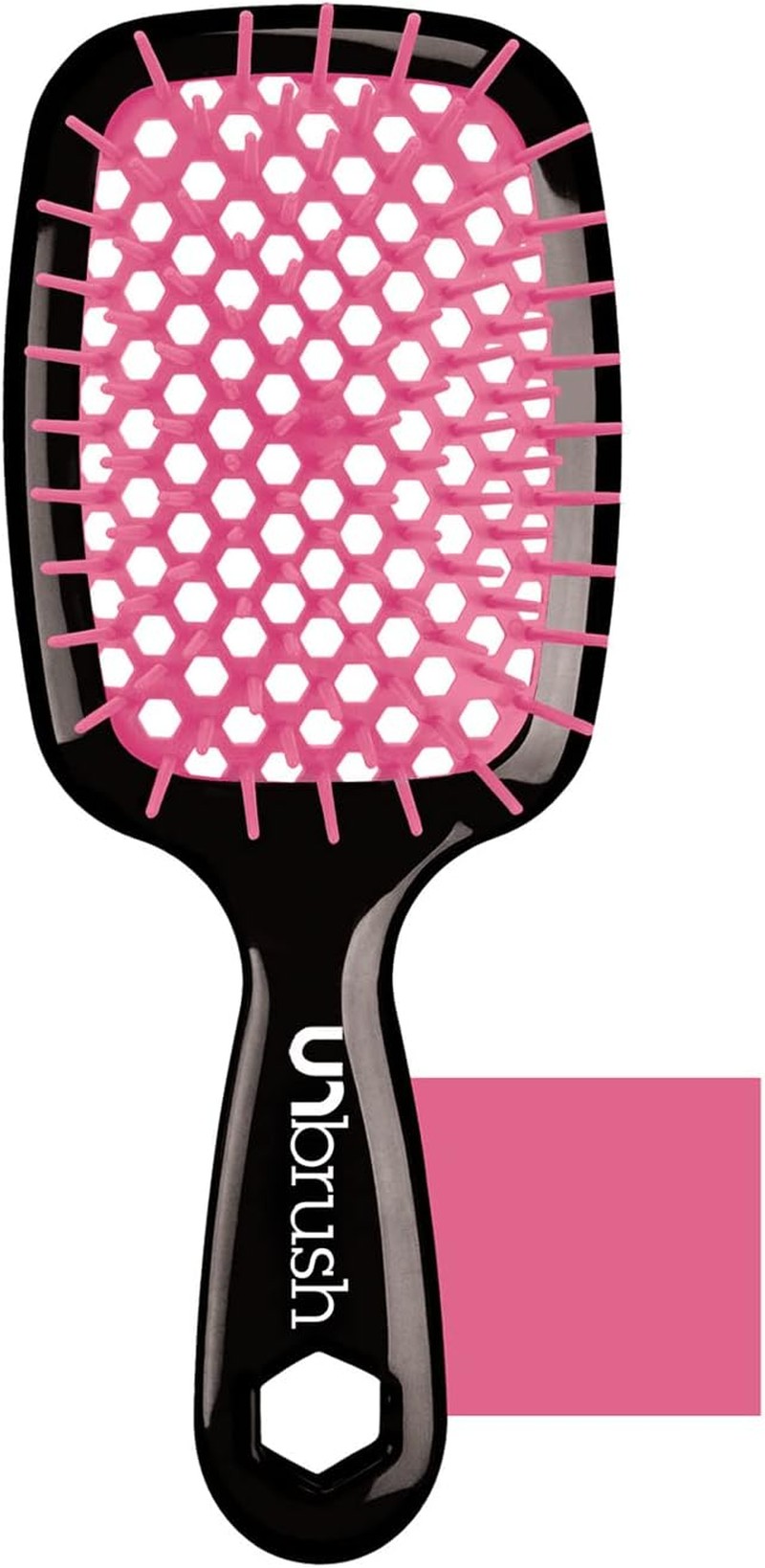 FHI HEAT Unbrush Wet & Dry Vented Detangling Hair Brush, Pink