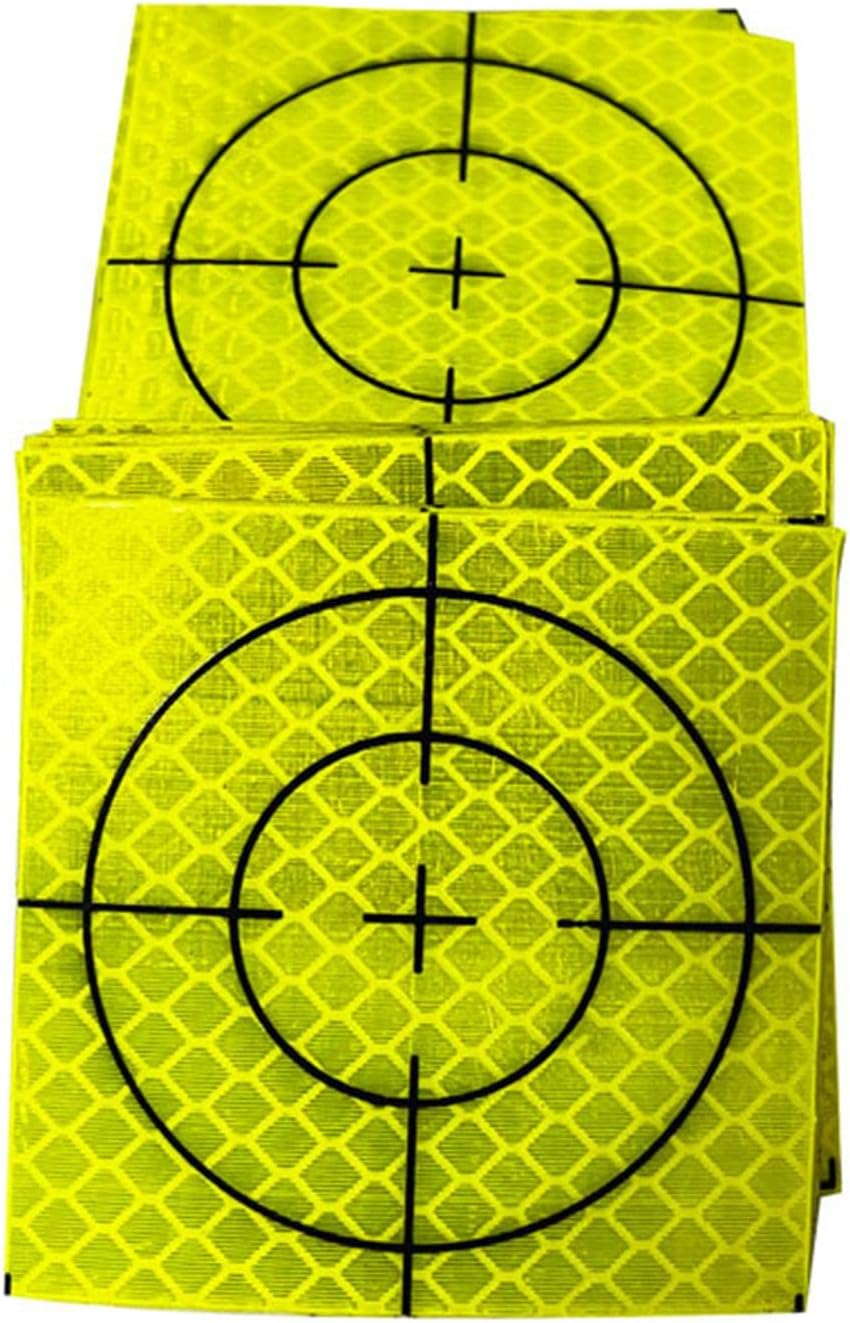 100Pcs Reflective Tape Survey Targets Reflector Target Sheets Total Station for Ship Inspection Building Construction Tunnel Engineering, 4Cmx4Cm