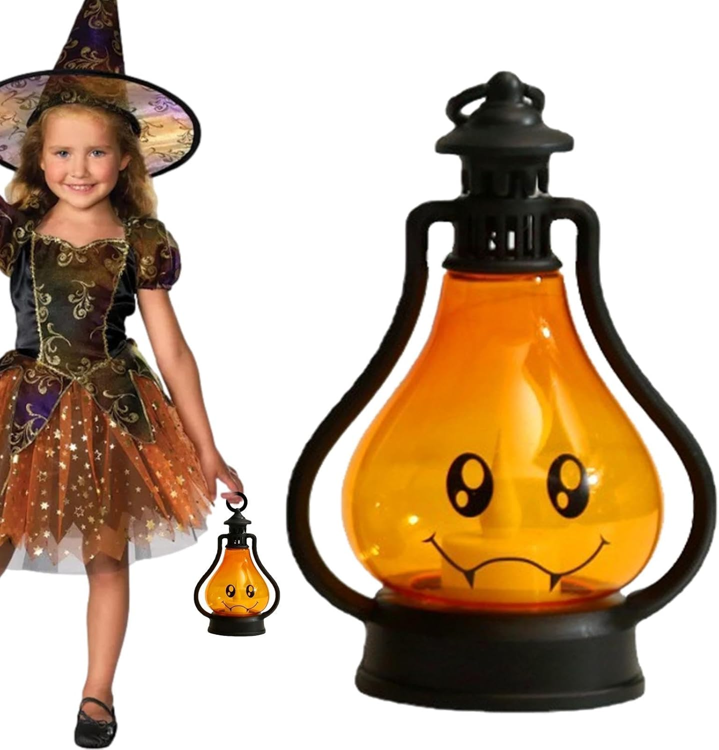 Halloween Pumpkin Lights,Handheld Indoor Halloween Decorations Cute | Light up Lantern Pumpkins with Different Emoticons, Flameless Indoor Halloween Decorations Cute for Halloween,