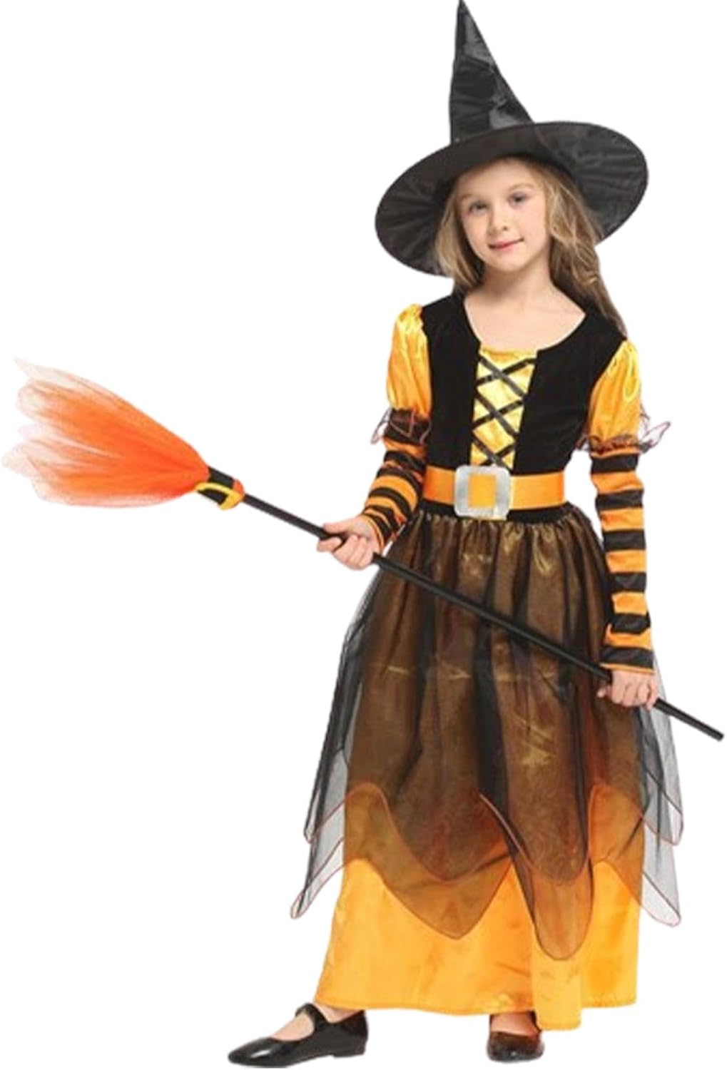 Witch Costume for Girls | Witch Costume Cosplay Clothes,Soft Halloween Cosplay Outfit, Girls Halloween Costume for Girls