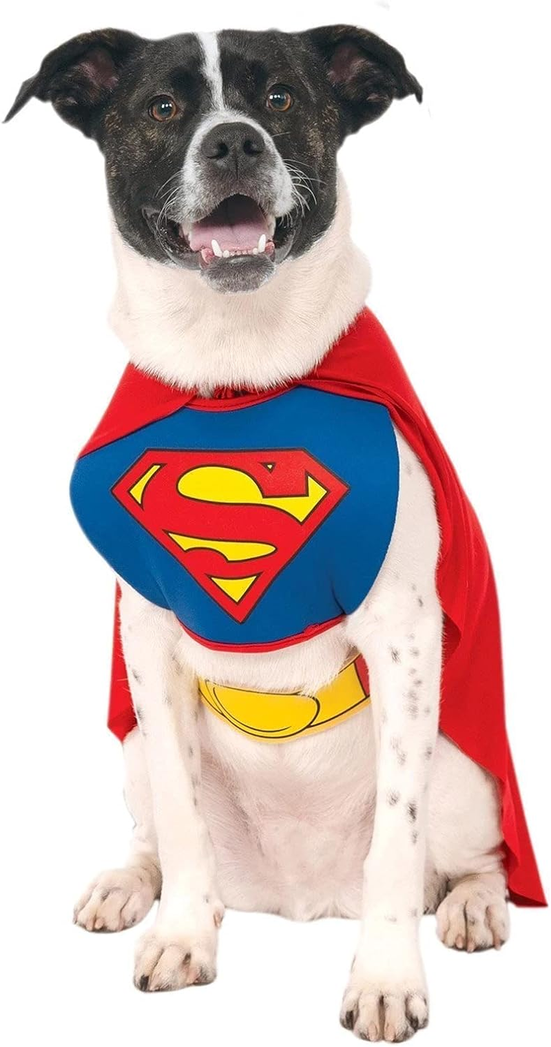 Rubie’S Pet’S Superman Costume, Multicolor, Large