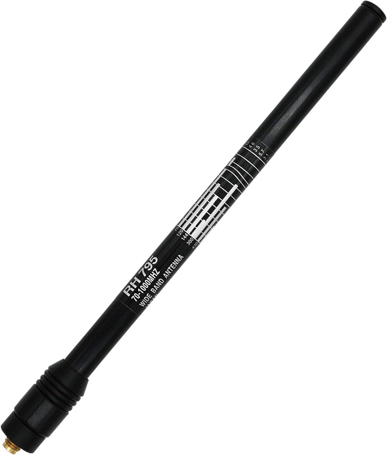 GRA-RH795 – Sma-Female Wide-Band Handheld Telescopic Scanner Antenna, 70-1000Mhz (7.67″ to 45.27″)