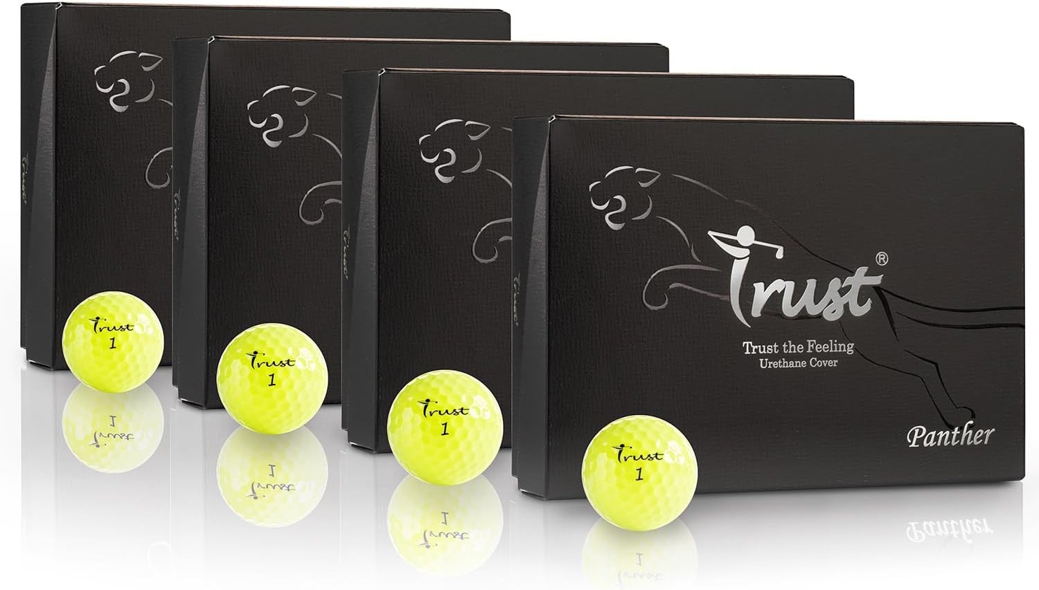 Trust Panther,Extra Thin Urethane Cover with Max COR Big Core,Soft & Elasticity Feel, Green Side Control with Distance