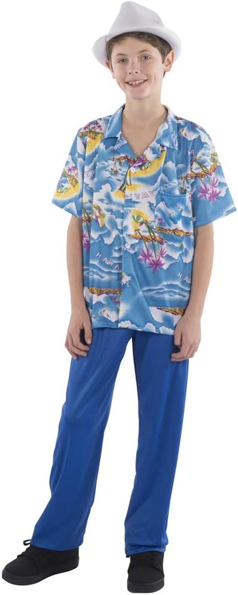 Dress up America Baby Blue Hawaiian Shirt and Pants Tropical Outfit Costume Toddler T Set – Beautiful Dress up Set for Role Play