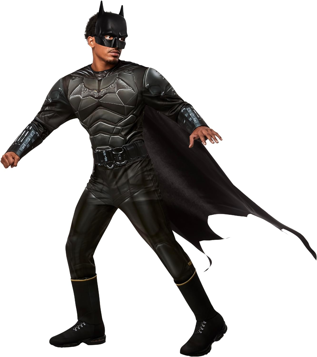 Rubie’S Men’S the Batman: Deluxe Costume, Black, Standard