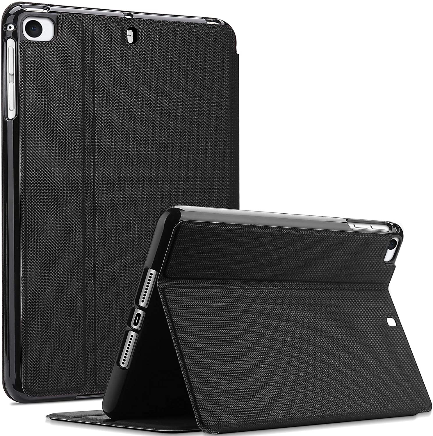 Procase Ipad Mini Case for Ipad Mini 5 2019/ Mini 4, Mini 1 2 3, Slim Stand Protective Folio Case Smart Cover for Ipad Mini 5/4/3/2/1 -Black