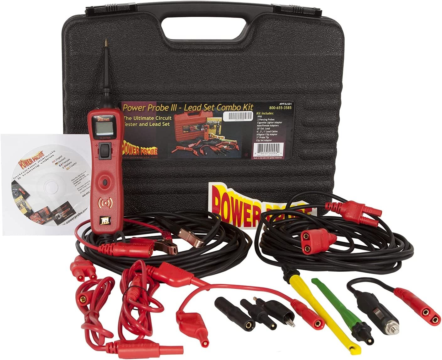 Power Probe PP3LS01 Power Probe III Circuit Tester with PPLS01 Lead Set Kit